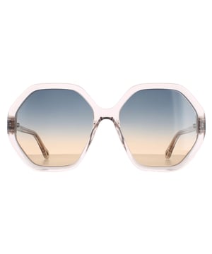 Las gafas de sol Chloe Round de mujer en degradado de azul cristalino rosa a melocotón ch0008s esther son un práctico estilo hexagonal elaborado en acetato ligero. El logotipo de Chloe cuenta con los templos delgados para la autenticidad de la marca.