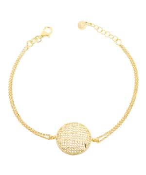 This dazzling Bracelet for Women from Orphelia  is the perfect gift to spoil yourself or a loved one. The Bracelet is made out of 925 Sterling Silver, colored Gold at Length: 19 cm weighing in at 3.3 grams with a Width of 2 cm at its widest point. The Orphelia Women's 925 Sterling Silver Bracelet - Gold ZA-7189/G is delivered in a stunning gift box and carries a two year warranty.
