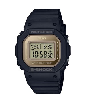 This Casio G-shock Digital Watch for Women is the perfect timepiece to wear or to gift. It's Black  Rectangular case combined with the comfortable Black Plastic watch band will ensure you enjoy this stunning timepiece without any compromise. Operated by a high quality Quartz movement and water resistant to 20 bars, your watch will keep ticking. This sporty and trendy watch is a perfect gift for New Year, birthday,valentine's day and so on  This Digital watch has a calendar function: Day-Date, Stop Watch, Countdown, Alarm and Light High quality 19 cm length, 22 mm wide, Black Plastic Strap with a Buckle Case measurement: 34 X 40 mm, Case height: 11 mm and Case color: Black Dial color: LCD