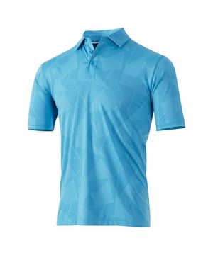 100% Polyester. Gewebetechnik: Atmungsaktiv, Feuchtigkeitsabweisend, Mit UV-Schutz. Gewebe: 4-fache Dehnrichtung, Jacquard, Jerseyware. Design: Gemustert. Zum Überziehen. Knopfleiste mit drei Knöpfen, Kragen im gleichen Gewebe. Kurzärmlig. Schaftrand zum Umklappen. S: 102 cm. M: 107 cm. L: 112 cm. XL: 116,84 cm. XXL: 121,92 cm. 3XL: 127 cm.