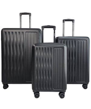 Effortless Travel Begins with Our Dual 4 Wheel ABS Suitcases
AMAZING AIRLINE COMPATIBILITY: We understand that travellers may fly with many different airlines throughout their lifetime. That’s why we designed this cabin case so it is accepted on the vast majority of airlines throughout the UK, Europe & North America. Including easyJet, British Airways, Delta, Flybe, Lufthansa, Ryanair (Priority Boarding), Norwegian, Jet2, KLM, Virgin Atlantic and many more. (Please check with your airline before purchasing).
Travel with Ease: Make your journey as smooth as possible with our stylish suitcases featuring 4 rotating double castor wheels that provide a full 360 degrees of manoeuvrability. Say goodbye to the frustration of pushing or towing your luggage—let it roll alongside you effortlessly. The height-adjustable retractable telescopic aluminium handle ensures comfort, and you can conveniently place small bags and essentials on top.
Lightweight and Durable: Take the strain out of travel with a light outer casing made of hard-wearing ABS polycarbonate. This design ensures the suitcase is as light as possible while maintaining flexibility to accommodate those last-minute belongings. For added security, the case includes a 3-digit TSA combination lock, keeping your items safe during transit.

• 4 x 360° rotating double castor wheels for greater manoeuvrability
• ABS polycarbonate hard shell construction for durability
• Fully lined interior with two main separated compartments, additional mesh compartments and water resistant pockets
• Self-locking aluminium telescopic handle and zip-around closure for easy use.
• Secure integrated TSA 3-digit combination lock for peace of mind.
MEASUREMENTS:
Cabin
Dimensions: 56 x 38 x 24 cm
Weight: 3kg
Capacity: 44L

Medium
Dimensions: 67 x 45 x 27 cm
Weight: 4kg
Capacity: 58L

Large
Dimensions: 81 x 52 x 30 cm
Weight: 5kg
Capacity: 100L
- NOTE : Please select preferred size. Sizes sold individually, not in sets.