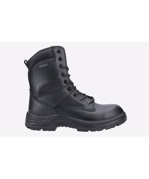 Metallfreier Hi-Leg-Arbeitsstiefel mit nicht-metallischen Komponenten und Befestigungen. Entwickelt, um wasserdicht, winddicht und atmungsaktiv zu sein, mit wasserdichter Innenmembran.
- Amblers Kampfstiefel
- Obermaterial aus Leder und atmungsaktivem Mesh
- Wasserdichte Fütterung
- Neun Kunststoffösen
- Entspricht EN ISO 20347:2011