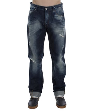 Zeer nieuw met labels  
100% Authentieke ACHT Heren Jeans  
Model: Regular fit  
Kleur: Blauwe was  
Knopenoverhemd sluiting  
Logo details  
Gemaakt in Italië  
Materiaal: 100% Katoen  
Materiaal: 100% Katoen