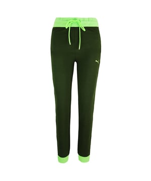 Puma x Rihanna Fenty Lace Up Sweatpants Joggers Bottoms Green Womens 577288 01
