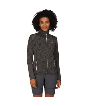 The Lindalla V ladies fleece from Regatta blends comfort with sporty vibes. The women's fleece is made from recycled plastic bottles and comes with Extol stretch panels to keep you agile. It's perfect for walks and hikes in the great outdoors.