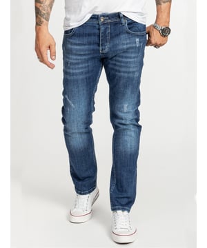 Komfort und Stil: Rock Creek Herren Jeans RC-2410 Perfekte Passform für jeden Tag Die Rock Creek Herren Jeans RC-2410 bietet dir den idealen Mix aus Komfort und Stil. Dank des Regular Fit Schnitts sitzt die Jeans angenehm locker und der Stretch-Denim sorgt für zusätzliche Bewegungsfreiheit. Der trendige Stonewashed-Look verleiht ihr eine lässige Optik, die sowohl im Büro als auch in der Freizeit gut ankommt. Diese Jeans passt sich deinen Bedürfnissen perfekt an und wird schnell zum unverzichtbaren Teil deiner Garderobe.  Funktionalität trifft auf Design Mit dem klassischen Five-Pocket-Style und dem robusten Knopfverschluss überzeugt die Rock Creek RC-2410 auf ganzer Linie. Die tiefen Seitentaschen bieten ausreichend Platz für dein Smartphone, Schlüssel und andere wichtige Utensilien. Der hochwertige Stoff und die sorgfältige Verarbeitung garantieren, dass du lange Freude an dieser Jeans haben wirst. Egal ob beim Stadtbummel oder beim Treffen mit Freunden, du machst immer eine gute Figur.  Vielseitigkeit und Pflegeleichtigkeit Die Rock Creek Herren Jeans RC-2410 ist unglaublich vielseitig und lässt sich spielend leicht kombinieren. Ob mit einem lässigen T-Shirt und Sneakers für den entspannten Freizeitlook oder mit einem schicken Hemd und Lederschuhen für einen eleganteren Stil – diese Jeans ist immer die richtige Wahl. Zudem ist sie pflegeleicht und behält auch nach vielen Wäschen ihre Form und Farbe. Einfach waschen, anziehen und gut aussehen!