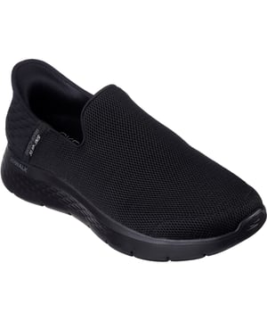 Geniet van flexibel comfort en stijl met de Skechers Hands Free Slip-ins GO WALK FLEX. Dit gemakkelijk te dragen aantrekontwerp heeft een uniek Comfort Pillow in de hiel, een Skechers Air-Cooled Memory Foam binnenzool en een lichtgewicht ULTRA GO dempende tussenzool.