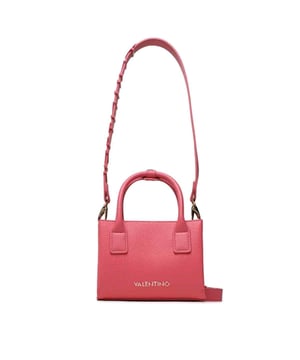 Experience luxury with the Valentino Seychelles Shopper Bag. Its rose color and gold detailing add a touch of elegance to any outfit. The bag can be comfortably carried on your shoulder, making it the perfect choice for any occasion. At 20x15x19cm, it's the perfect size for all your essentials. Elevate your style with this statement piece!