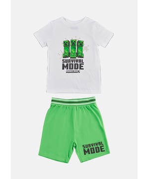 Banish boring bedtimes with these supersoft Minecraft branded PJs with our A&R twist. Perfect for 'having a blast' at sleepovers!.