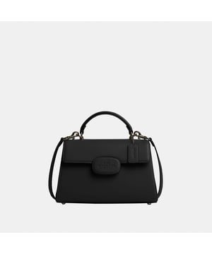 Eliza Top Handle with Leather Covered Closure