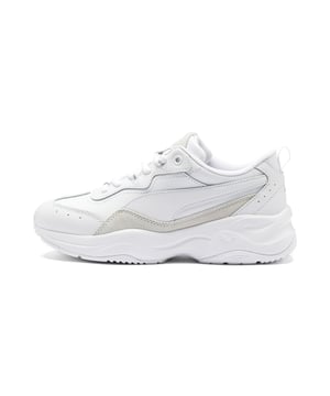 PRODUCT STORY The bulky silhouette on these female-first sneakers provides cushioning and comfort. The new fashion trainer Cilia Lux introduces a distinctive look and practical features that are sure to "light up" feminine footwear.