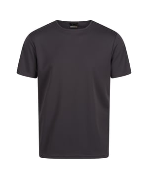 100% Polyester. Gewebetechnik: Antibakteriell, Feuchtigkeitsabweisend. Design: Reflektierend. Rundhalsausschnitt. Kurzärmlig.