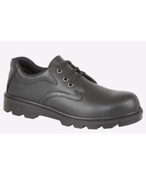 Perfect to give your everyday worker wear a boost in class and safety with these premium leather Iowa safety shoes.- Leather upper
- Lace closure
- Padded heel and ankle collar
- Steel toe cap & steel midsole
- Textile lining
- Durable rubber outsole