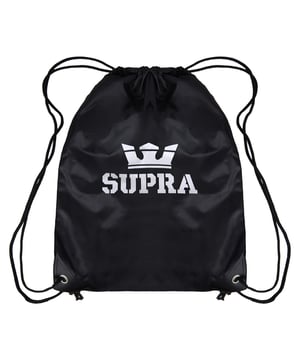 Supra Black White Logo Nylon Gym Bag SBG034 008 TU