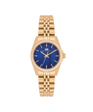 Are you looking for a watch that connects the timeless look with the values ??of the old watchmaker's art? Then this timepiece of the Rhodenwald & Sons label is a good choice. The watch manufacturer creates stylish and sustainable masterpieces for all generations: the women's model convinces with a tidy dial made of mother-of-pearl, delicate barnities, obélisque devices and a grooved bezel. The satined stainless steel case with IP finishing in yellow gold and a tuned link bracelet made of stainless steel fit harmoniously into the design concept. A precise quartz clock, a screwed housing floor and water resistance up to 5 ATM complete the premium equipment.
