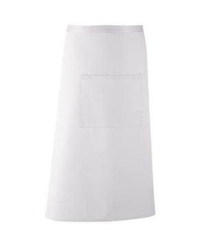 Set van 2. Lang continentaal staafschort met een enkele zak en een gecombineerd pennenzakje. Maat: één maat. Afmetingen: breedte 90cm, lengte 80cm. Stof 65% Polyester 35% Twill katoen. Gewicht 195gsm.