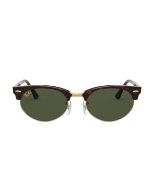 Elegantes gafas de sol unisex de Ray-Ban que combinan estilo retro y sofisticación en una montura de acetato, con un borde inferior en metal dorado que aporta un toque moderno y ligero. 

Las lentes ofrecen protección UV 100%, protegiendo eficazmente los ojos de los rayos solares. 

La estructura de acetato es resistente y cuenta con almohadillas ajustables para la nariz, garantizando un ajuste cómodo y personalizado. 

El icónico logotipo de Ray-Ban está grabado en una de las lentes y en las patillas, añadiendo autenticidad y estilo. 

Incluyen un estuche protector y un paño de limpieza para mantenerlas en perfecto estado.
 Medidas: Alto lente: 40 mm, Ancho lente: 52 mm, Puente: 19 mm, Patillas: 145 mm
 Composición: Acetato
 Cuidados:
- Lavar solo con agua o, si fuese necesario, un jabón suave.
- Secar con el paño suave para evitar rayaduras.
- Evitar el contacto con superficies rigurosas o líquidos abrasivos.