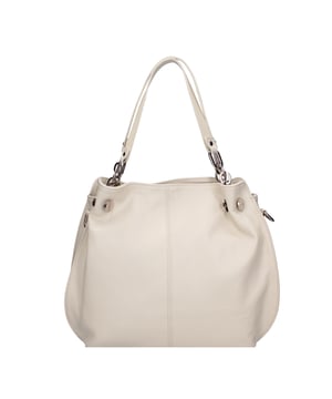 Bolso bandolera para mujer en auténtica piel sauvage. Tiene un compartimento doble y está equipado con una correa para el hombro. Producto artesanal italiano. Hecho en Italia