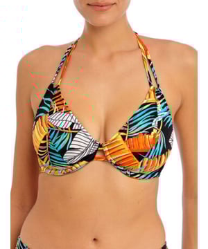 Freya Samba Nights Halter Bikini Top. Sexy low plunging neckline for less coverage. This product is recommended as hand wash only.