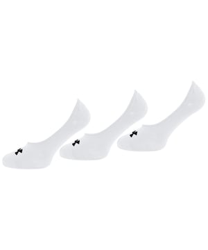 Under Armour 3-Pack-Herren weiße ultra-niedrige Socken