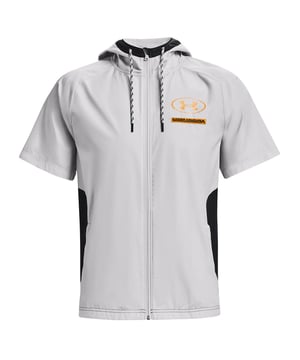 Under Armour Evolution Herrengrau gewebte Hoodie -Oberseite