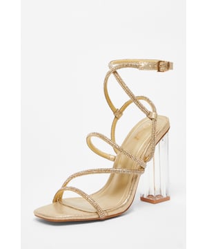 - Diamante embellishment - Strappy - Buckle fastening