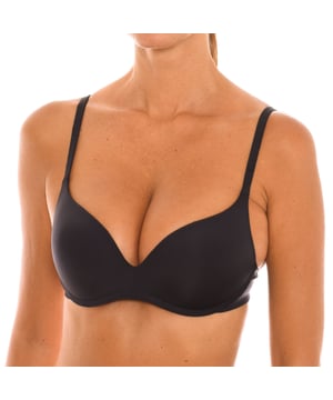 Sujetador push-up mujer DIM.
Sujetador sin aros y copas de relleno, push-up.
Tirantes elásticos y regulables.
Cierre trasero mediante corchetes, de dos posiciones.
Costuras vistas a tono.
Una prenda cómoda y femenina ideal para el día a día de la mujer.
 Composición: 62% Poliamida, 28% Poliéster, 10% Elastano
 Cuidados:
Lavar a temperatura máxima 40º.
No usar secadora.
No usar lejía.
No planchar.
No lavar en seco.