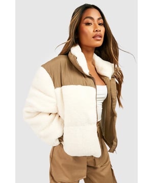 Feeling the chill? Featuring a padded design which is perfect for the colder months, a puffer jacket is the winter staple you need in your life. Warm yet lightweight, a padded jacket has a signature quilted design that's perfect for keeping cosy and insulated all winter. Pair with your fave split-hem jeans and box-fresh trainers and your go-to street style is sorted. If it's extra cold, layer over your fave loungewear set for all the cosy vibes.Style: Puffer JacketFabric: BorgLength: Regular