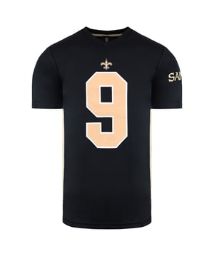 Fanatics NFL New Orleans Saints Drew Brees  Black Mens T-Shirt MN06573DB