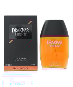 Guy Laroche Drakkar Intense is an aromatic fougere, captivating fragrance, launched in 2022, that exudes power, confidence, and sensuality. With its unique blend of aromatic and woody notes, it creates a magnetic aura that leaves a lasting impression. Top notes consist in wormwood, coriander, bergamot and rosemary. Heart notes of lavender, clary sage and juniper berries. Base notes of patchouli, lavender, moss and suede. It is a fragrance that commands attention and leaves a trail of confidence in its wake. Perfect for evening occasions or when you want to make a bold statement, this eau de parfum is designed for the modern man who embraces his inner strength and embraces his own unique style.