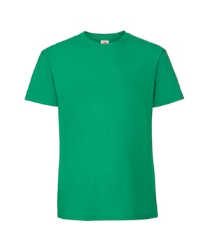 100% Ringspun Cotton. Fabric: Soft Touch. Design: Plain. Neckline: Crew Neck. Sleeve-Type: Short-Sleeved. Taped Shoulders, Twin Needle Stitch. 195gsm. Sustainability: Oeko-Tex Standard 100 Certified, WRAP Certified.