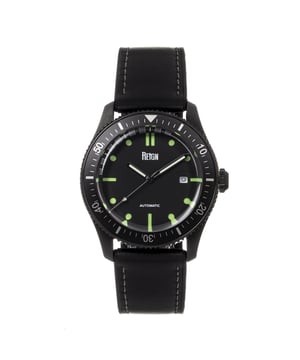 316L Surgical-Quality Stainless Steel Case; Jeweled Seiko NH35 Automatic Movement; Jewel Bearings: 22 Jewels; Seiko 41 Hour Power Reserve; Beats per Hour (BPH): 21600/Hour; Sapphire-Coated Mineral Crystal; Observation Case back to view Movement; Uni-Directional Rotating Bezel; Silicone Strap; Logo-Engraved Stainless Steel Clasp; Super Luminova Hands; Luminous Markers; Date Display; 42mm Diameter; 10 ATM Water Resistance;