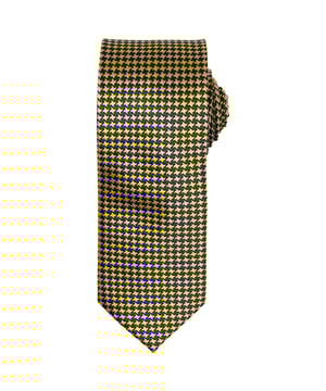 100% Polyester. Marke: Premier. Länge: 144,78 cm. Breite: 7,62 cm. Design: Feines Hahnentrittmuster . Nachhaltigkeit: Amfori-Freigabe, BSCI, REACH.