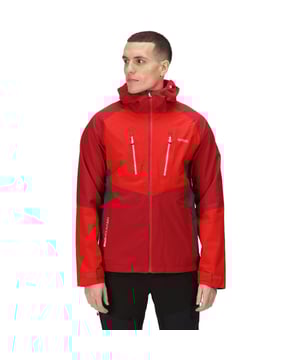 Waterproof and breathable Isotex 15000 stretch lightweight ripstop polyester recycled fabric. Recycled fabric made from approximately 7 plastic bottles (500ml size). Breathability rating 10,000g/m2/24 hours. Durable water repellent finish. Taped seams. Grown on technical wire peaked hood with adjusters. Brite Light hood torch technology. 2 x AAA batteries required - not included. Hi-tech water repellent centre front zip with inner zip and chin guard. 2 chest pockets with hi-tech water repellent zips. 2 lower pockets with hi-tech water repellent zips. Articulated sleeves for enhanced range of movement. Water repellent underarm ventilation zips. Adjustable cuffs. Adjustable shockcord hem. Reflective detail. Extol comfort stretch fabric. Stretch binding to collar, cuffs and hem. 2 zipped lower pockets.