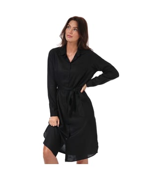 Only Mulba Life overhemdjurk voor dames, zwart