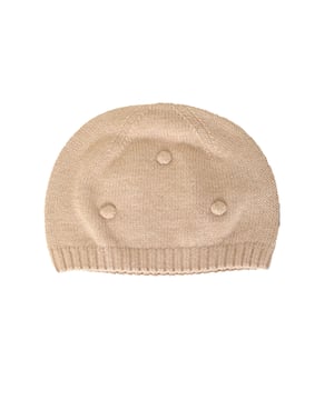 Tricot hat.
 Tassels on the front.
 Size equivalence:
 30 cm -- 0/1 MONTH
 35 cm -- 3 MONTHS
 42 cm -- 1/3 MONTHS
 46 cm -- 6/9 MONTHS
 48 cm -- 12/18 MONTHS
 50 cm -- 24/36 MONTHS
 53 cm -- 4/5 YEARS
 56 cm -- 6/8 YEARS
 Composition: 75% Cotton, 20% Polyamide, 5% Wool
 Care:
- Wash maximum at 30ºC.
 - Iron at medium temperature, max. 110ºC.
 - It is not allowed to use a dryer.
 - Do not use bleach.
 - Does not support dry cleaning.