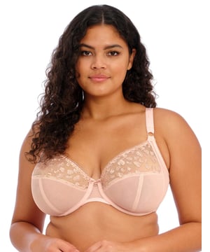 Elomi Lucie Banded Stretch Lace Plunge Underwire Bra (4490),32GG