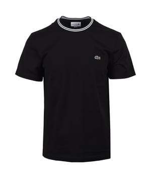 Lacoste Tipped T-shirt Black

Upgrade your everyday style with this classic black Tipped T-Shirt from Lacoste. Stylish, breathable, and versatile, this short-sleeved essential is perfect for any occasion, from weekend outings to your daily commute. It's sure to become your new go-to staple.
 
Features

Classic Lacoste Design: Showcasing the iconic Lacoste branding, this t-shirt exudes timeless style.   
Intricate Detailing: The tipped trims add a touch of sophistication and visual interest.   
Premium Quality: Crafted from 100% breathable cotton, ensuring all-day comfort.   
Versatile Style
Style code: TH9903