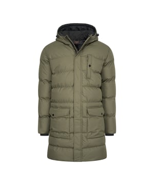 Abrigo de invierno con capucha Cappuccino Italia para hombre. La chaqueta está hecha de poliéster y tiene un corte regular. La chaqueta larga cuenta con una cremallera arriba y abajo.   Marca: Cappuccino ItaliaNombre del modelo: Chaqueta de invierno con capuchaCategoría: chaqueta para hombreMateriales: poliésterColor: verde militar