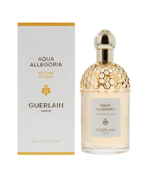 Aqua Allegoria Nettare Di Sole ist ein blumiger Damenduft, der von Thierry Wasser und Delphine Jelk kreiert und 2021 von Guerlain auf den Markt gebracht wurde. Der Duft enthält Kopfnoten aus Orangenblüte, wässrigen Noten und kalabrischer Bergamotte, Herznoten aus Sonnennoten, Magnolie, Jasmin Sambac und Rose sowie eine Basisnote aus Honig. Die Noten ergeben einen frischen Duft, der eine cremige Orangenblüte mit einer sauberen Bergamotte und einer wunderbar gemütlichen Honigbasis kombiniert.