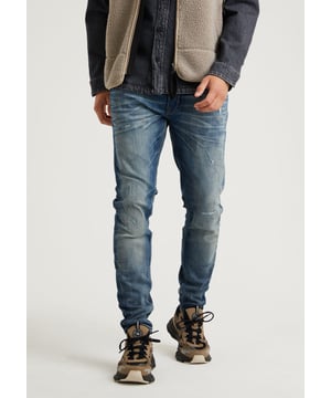 EGO Vann 5-Pocket jeans, Stretch jeans, Knoopsluiting, Stone wassing, CHASIN' branding