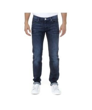 Details: AN18S JAN 201 20681 L.34 - Color: Denim - Composition: 98% CO + 2% EA - Fit: Regular - Closure: Button Closure - Made: TUNISIA - Front Logo - Five pocket