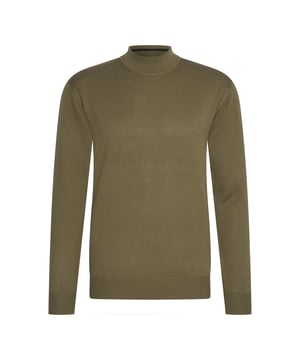 Jersey de cuello alto Cappuccino Italia para hombre. El jersey de cuello de tortuga está hecho de algodón y acrílico, y tiene un bonito corte ajustado.  Marca: Cappuccino ItaliaNombre del modelo: Turtle NeckCategoría: jersey de cuello de tortuga para hombreMateriales: algodón, acrílicoColor: verde militar.