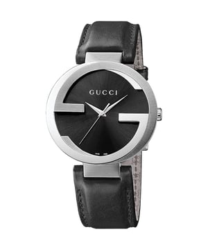 Artikel: Marke: GucciGeschlecht: Women'sMPN: YA133501UPC: 731903331815EAN: 0731903331815Altersgruppe: ErwachseneGehäuse: Gehäusematerial: EdelstahlGehäusefarbe: SilberGehäusegröße: 29 mmForm der Uhr: Rund Zifferblatt: Zifferblattfarbe: SchwarzAnzeige: Analoges Uhrwerk: Uhrwerk: QuarzFeatures: Chronograph Band: Bandmaterial: LederFarbe des Armbands: Schwarz Zusätzliche Informationen: Stil: CasualWasserbeständigkeit: 50 Meter