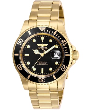 Das Invicta 26975 hat ein 40 millimeter Edelstahl gehäuse mit einem schwarzen Zifferblatt.
Dieses Modell wird von einem präzisen  Quarzuhrwerk angetrieben.
20 bar Wasserdichtigkeitszertifizierung.
Dieses Modell ist von der Invicta Pro Diver Kollektion.

2 Jahre Garantie.