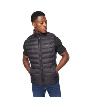 Gewebetechnik: Leicht. Design: Logo, Unifarben, Gesteppt. Durchgehender Reißverschluss. Taschenart: Zwei Seitentaschen. Ärmellos. Stehkragen. M: 102 cm. L: 107 cm. XL: 112 cm. XXL: 116,84 cm.