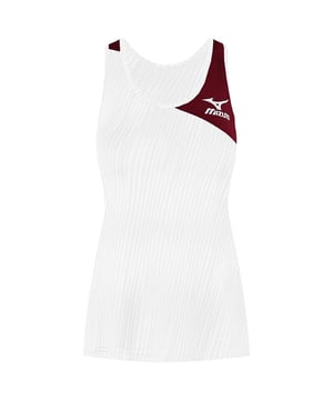 Mizuno Amplify Women's Tank Top, een stijlvol en prestatiegericht stuk ontworpen om je atletische ervaring te verbeteren. Deze met precisie en innovatieve eigenschappen gemaakte tanktop combineert comfort en mode voor de moderne actieve vrouw. Hier volgt een gedetailleerde beschrijving met de belangrijkste kenmerken:

 Eigentijds ontwerp:  De Mizuno Amplify Women's Tank Top heeft een eigentijds ontwerp dat stijl naadloos combineert met functionaliteit. Of je nu in de sportschool bent, op de baan of aan yoga doet, deze tanktop voegt een vleugje mode toe aan je actieve garderobe.

  Lichtgewicht en ademende stof:  Blijf koel en comfortabel tijdens uw workouts met de lichtgewicht en ademende stof van deze tanktop. Het materiaal is ontworpen voor een optimale luchtstroom en bevordert ventilatie, zodat u fris en gefocust blijft op uw fitnessdoelen.

  Vochtafvoerende technologie:  Houd zweet op afstand met de geavanceerde vochtafvoerende technologie. De tanktop voert vocht efficiënt van je lichaam af, zodat het snel verdampt en je zelfs tijdens de meest intensieve activiteiten droog blijft.

  Racerback-ontwerp:  Het racerbackdesign geeft de tanktop niet alleen een sportieve en moderne flair, maar zorgt ook voor bewegingsvrijheid voor je armen en schouders. Het is een ideale keuze voor activiteiten die een volledig bewegingsbereik vereisen.

 Reflecterende details:  Verbeter je zichtbaarheid bij weinig licht met strategisch geplaatste reflecterende details. Of je nu 's avonds gaat joggen of 's ochtends vroeg gaat trainen, deze details dragen bij aan je veiligheid en zichtbaarheid.

  Duurzame constructie:  De Mizuno Amplify Women's Tank Top is gebouwd om de ontberingen van regelmatige workouts te weerstaan en heeft een duurzame constructie. De kwaliteitsstiksels garanderen een lange levensduur, waardoor het een betrouwbare keuze is voor je actieve levensstijl.