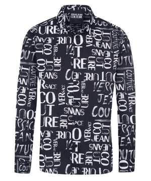 100% algodón; camisa Versace Jeans Couture;  Modelo: 74GAL2R2NS210 899;  Mano de obra de alta calidad;  100% algodón suave;  ajuste regular;  cuello clásico;  fila de botones, manga larga;  Detalles del logotipo de Versace Jeans Couture