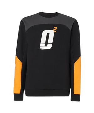 Oakley Lange Mouw Crew Neck Heren Zwart Racing Team Top 472544 02E