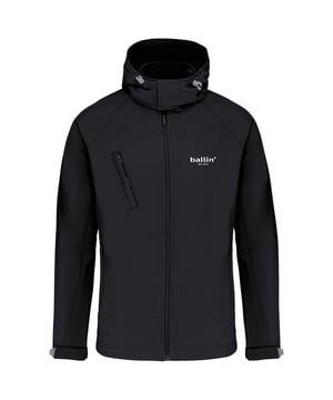 Heren softshell jas van het merk Ballin Est. 2013. De jas is gemaakt van hoogwaardig polyester en elastaan, en heeft een normale pasvorm. Het softshell materiaal zorgt ervoor dat de jas wind- en waterdicht is. De elastaan zorgt dat de stof ook rekbaar is, dit zorgt voor hoog draafcomfort.  Modelnaam: Softshell Hooded JasCategorie: heren jasMaterialen: polyester, elastaanKleur: zwart